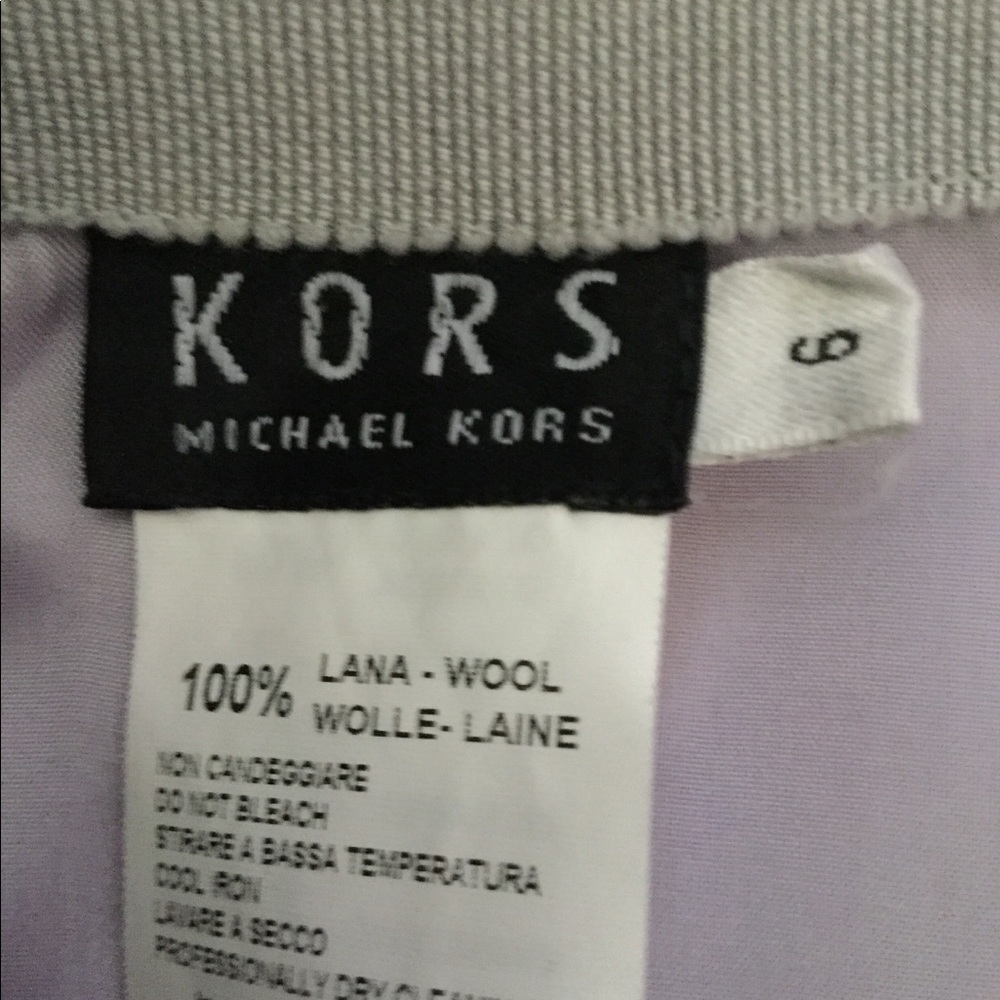 Kors lavender wool skirt
